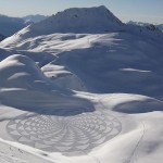 Man Walks All Day to Create Spectacular Snow Patterns